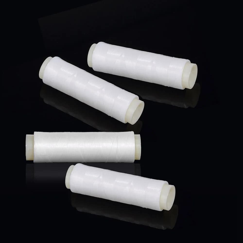 Pack 4 fils élastiques haute résistance 200m pour appâts pêche mer - Fils nylon sauvegarde appâts