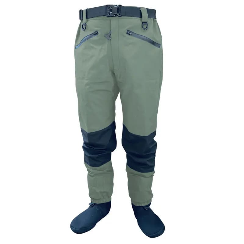 Pantalon de pêche wading homme imperméable 4 plis respirant pour pêche à la mouche et chasse