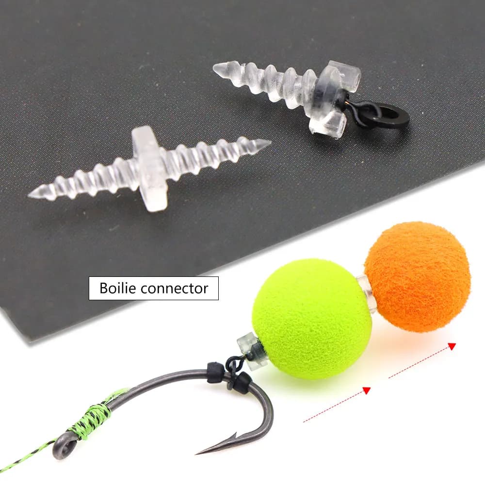 20 vis double écrous carp fishing boilies montage cheveu accessoires pêche au coup amorce connecteur