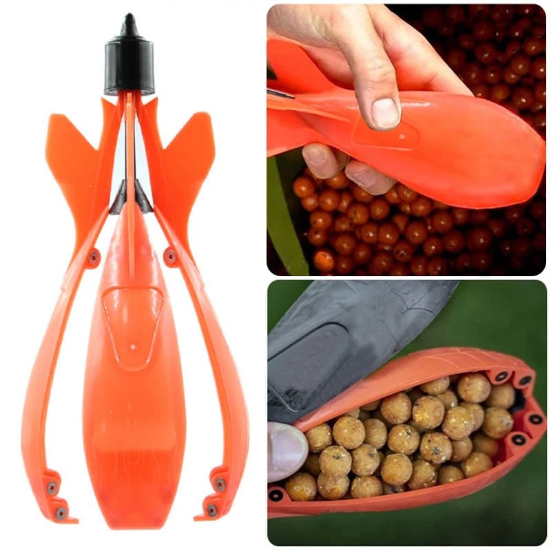 Rocket feeder pour lancer d'appâts en pêche à la carpe - Bateau amorceur et spomb flottant