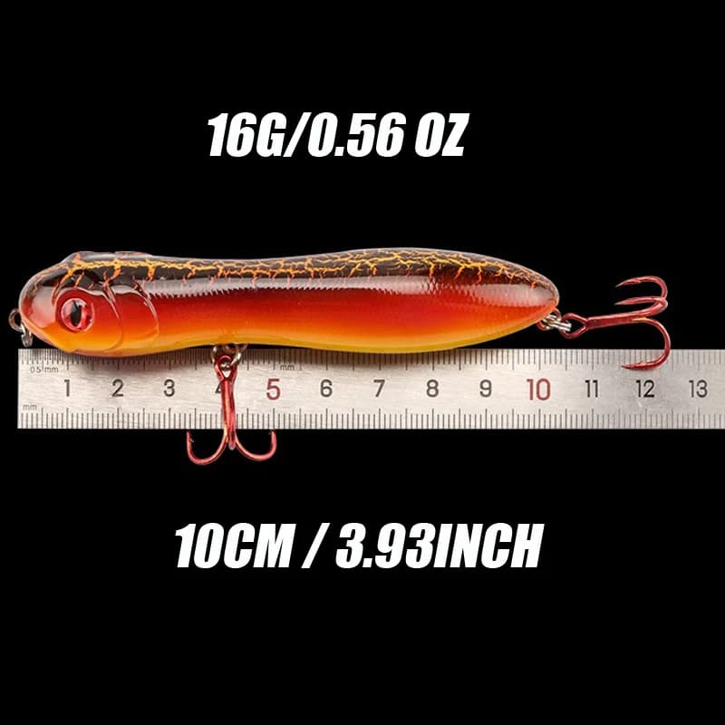 Leurres flottants pencil bait 10cm - Popper top water pour pêche en surface excitante