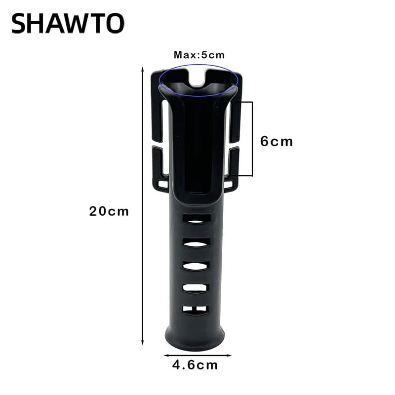 Ceinture porte-canne nylon multifonction Shawto - support canne à pêche portable rapide pêche