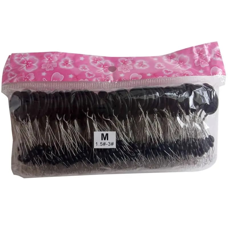 Lot 600 stop float perles caoutchouc noir - 100 groupes flotteur pêche accessoires