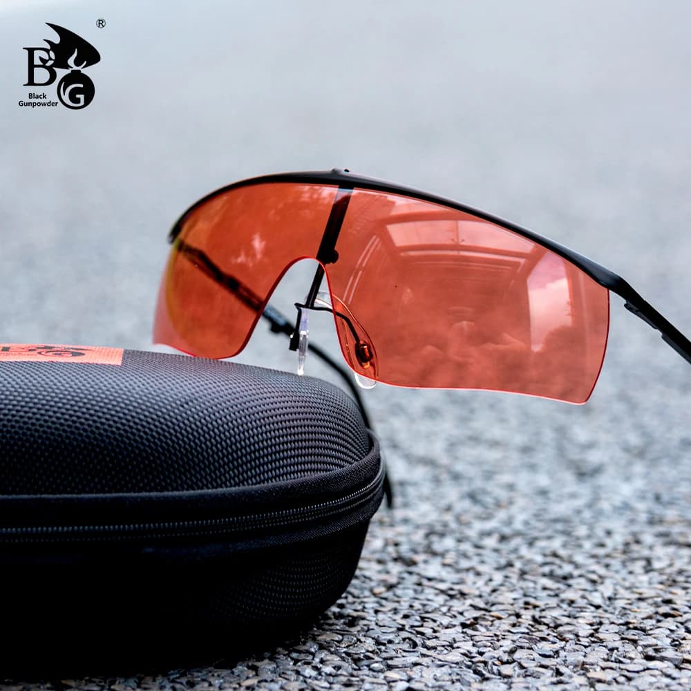 Lunettes de tir professionnelles anti-buée et anti-éclats pour chasse, vélo, jogging - Accessoires pêche