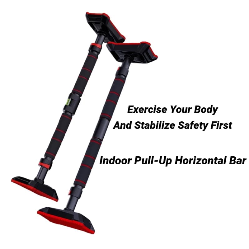 Barre de traction réglable 69-92cm avec niveau à bulle pour porte - entraînement force
