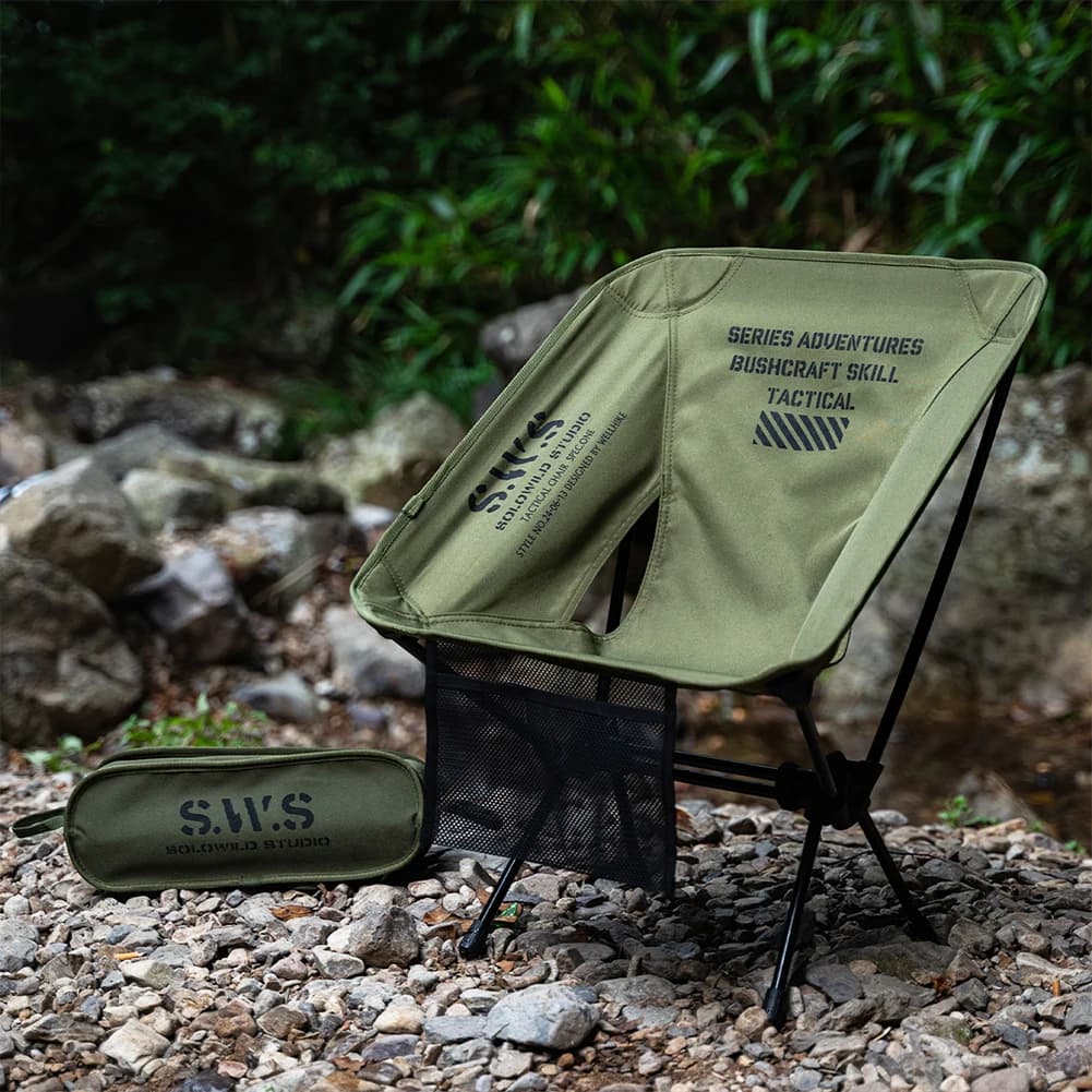 Chaise pliante ultralégère détachable pour tourisme camping randonnée pêche et barbecue portable