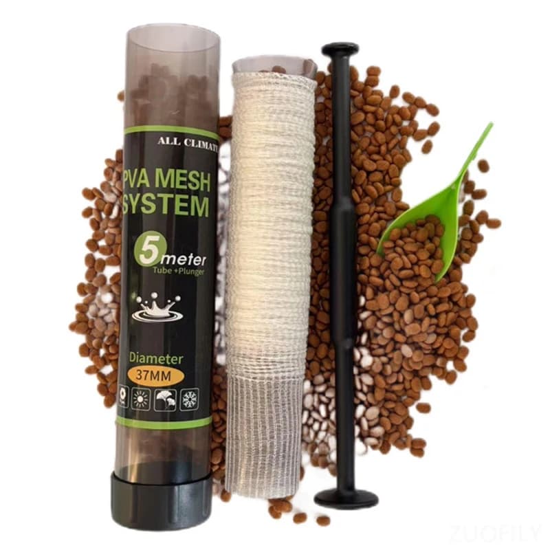 Filets PVA solubles pour pêche carpe - Sacs appâts solubles 500x18-44mm recharges