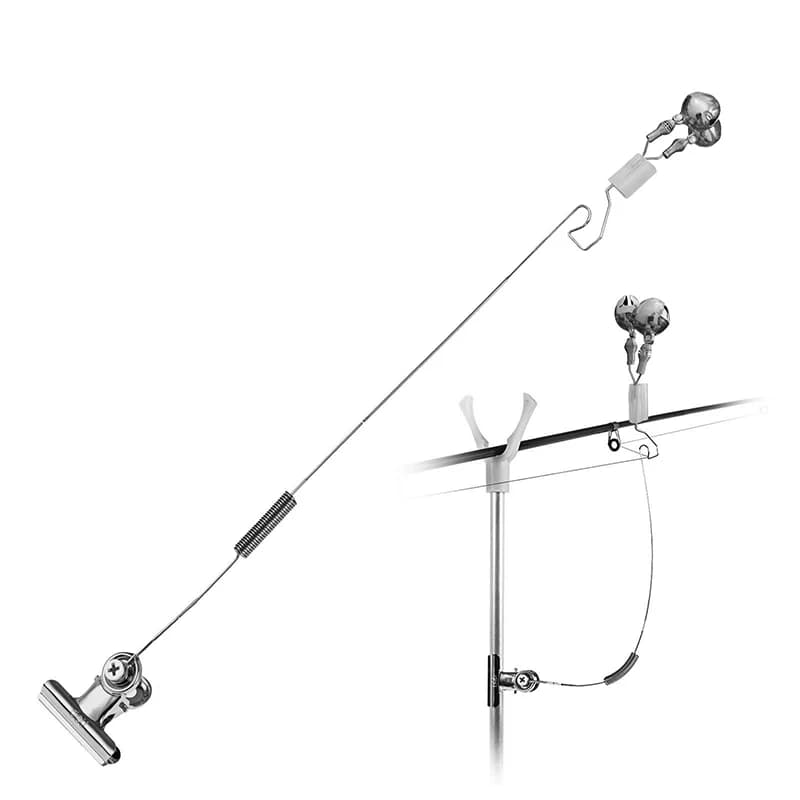 Clochette d'alarme de touche en acier inoxydable anti-corrosion pour pêche carpe et carnassiers