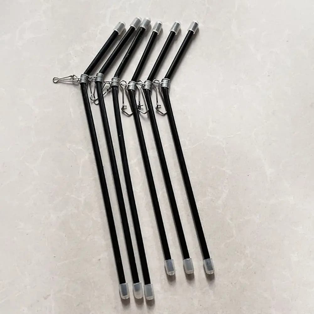 5 connecteurs anti-emmêlement pour feeder - Supports pipe balance pêche 22cm noir équipement montage