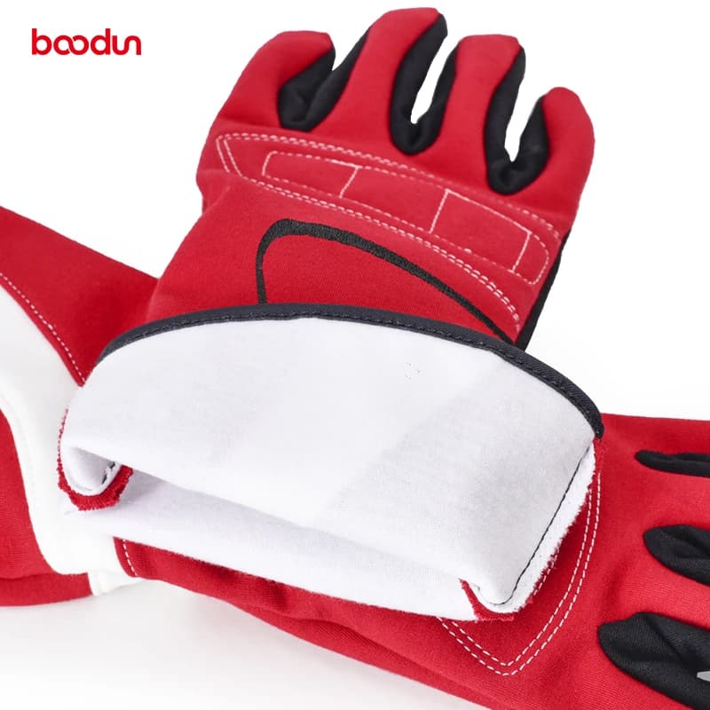 Gants karting doigts longs anti-dérapants absorbants chocs - Gants pêche ventouse respirants entraînement Q232047