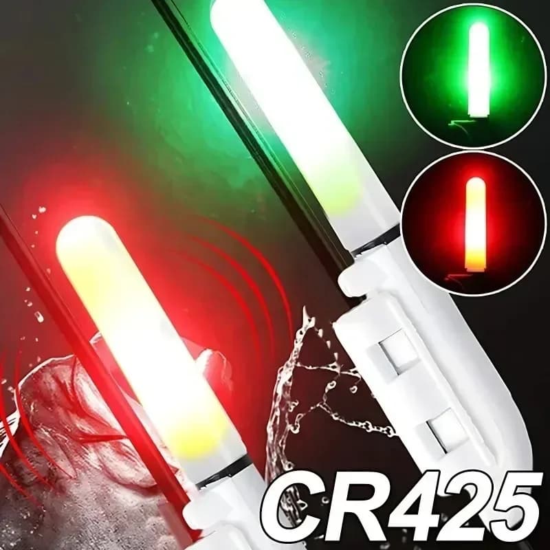 Lumière électronique LED amovible étanche pour canne à pêche - Accessoire nuit pêche rocheuse CR425