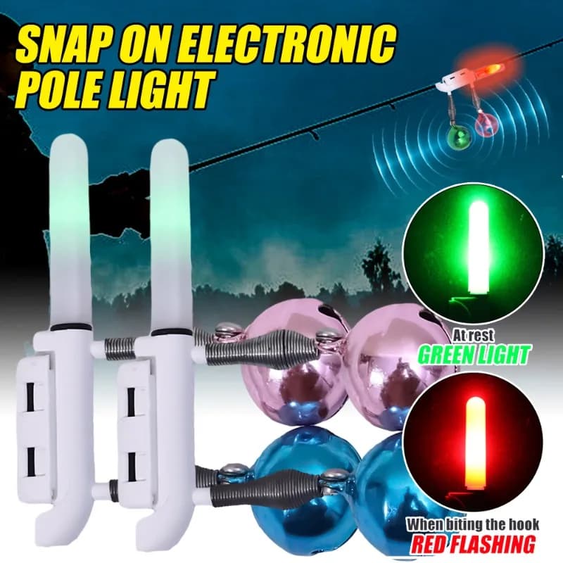 Détecteur double cloche étanche CR425 LED - indicateur lumineux pêche nuit rock fishing