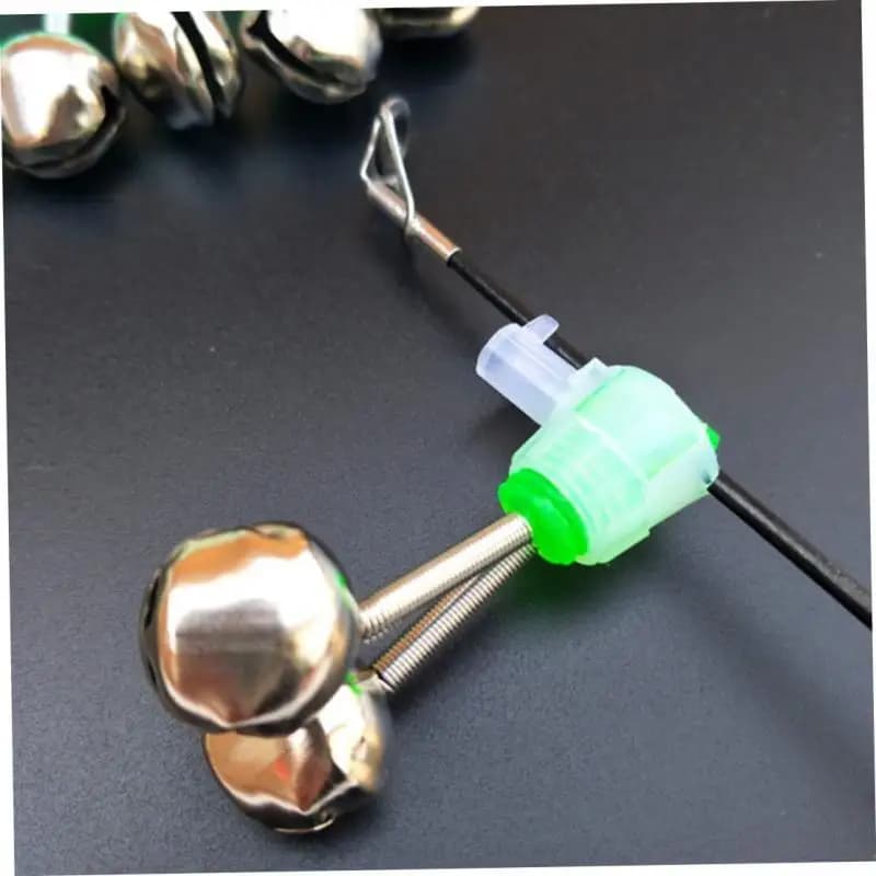 Lot de clips clochettes pour canne à pêche - alarmes de touche avec fixation par pince 5/10 pièces