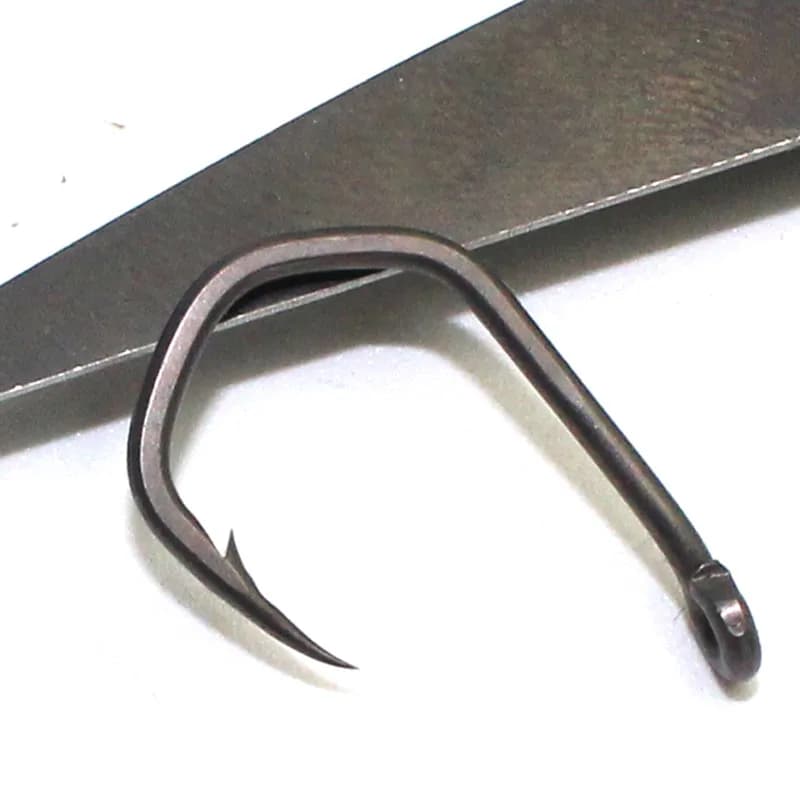 20 hameçons carpe à pointe perçante revêtus PTFE, acier inoxydable haute résistance pour pêche spécifique