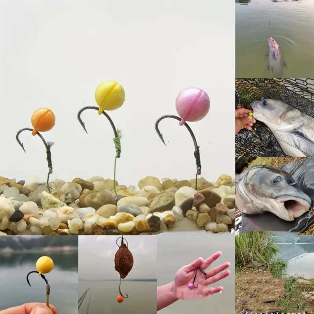 Perles flottantes parfumées EVA multicolores - appâts artificiels pour carpe et silure