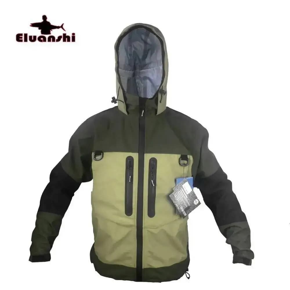 Veste de pêche wader respirante ELUANSHI - Imperméable pour pêche à la mouche