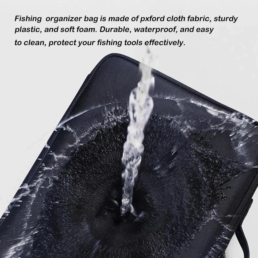 Sac de pêche grand format étanche Oxford multifonction avec compartiments pour matériel et leurres