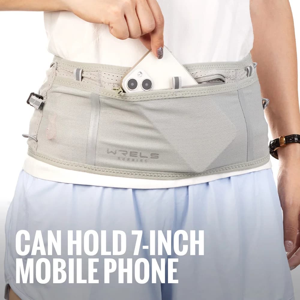 Ceinture running WRELS invisible élastique marathon étanche sac banane fanny pack multifonction