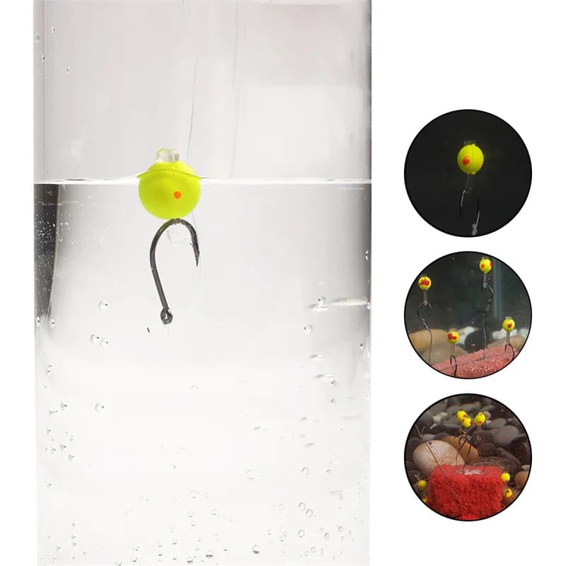 Flotteurs bicolores EPS 20PCS - Billes de flottaison ultra-légères pour pêche fine et précise