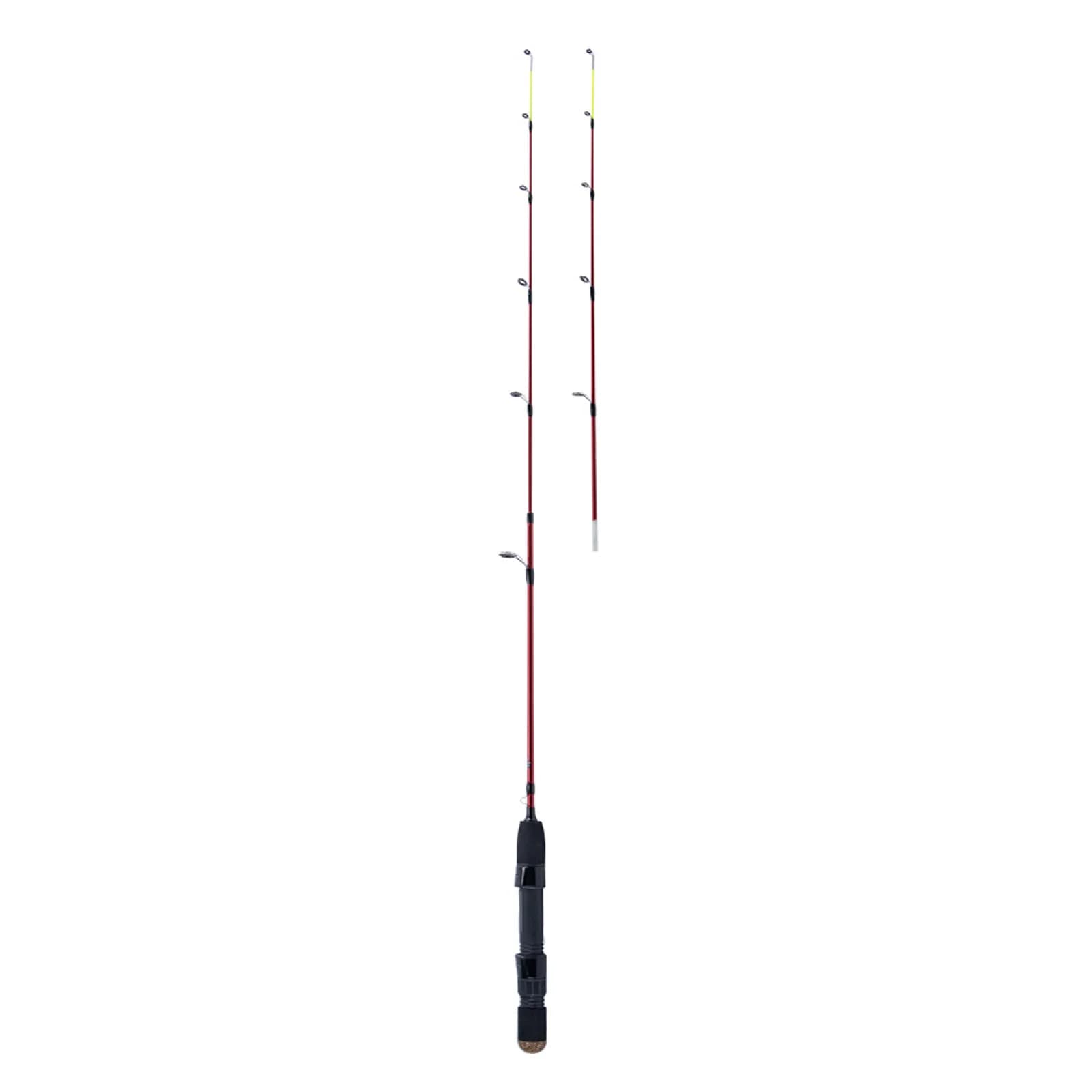 Canne glace GOTURE 32" double scion M+MH pour pêche hivernale carpe et poissons blancs ultralégère