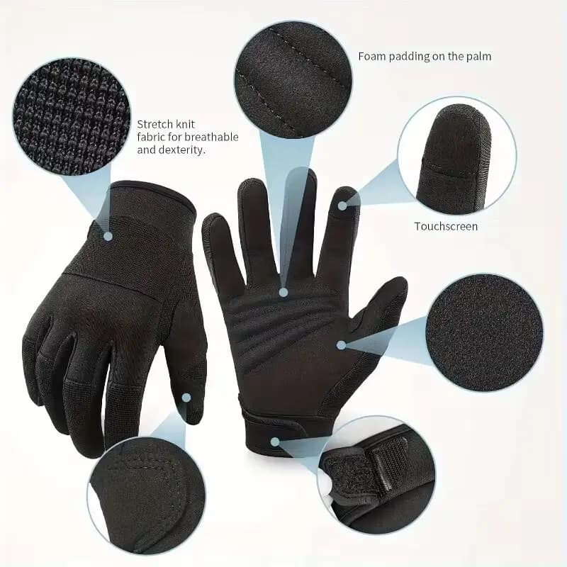 Gants tactiques écran tactile pêche vélo - sport outdoor chasse randonnée équipement anti-dérapant