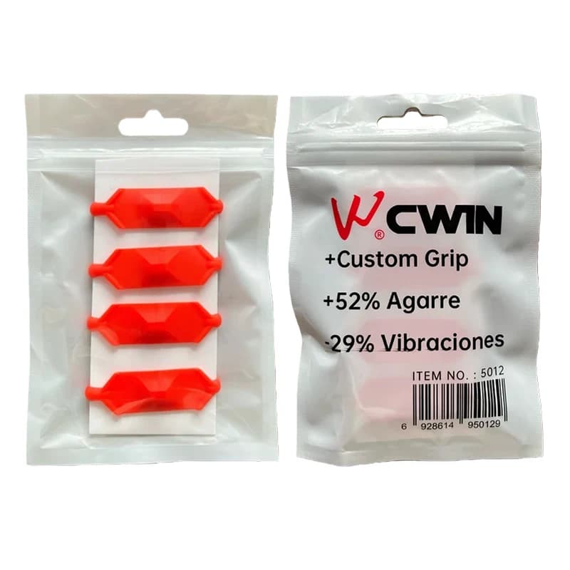 Raquette padel Cwin carbone EVA douce 4 anneaux grip professionnel avec protège palette