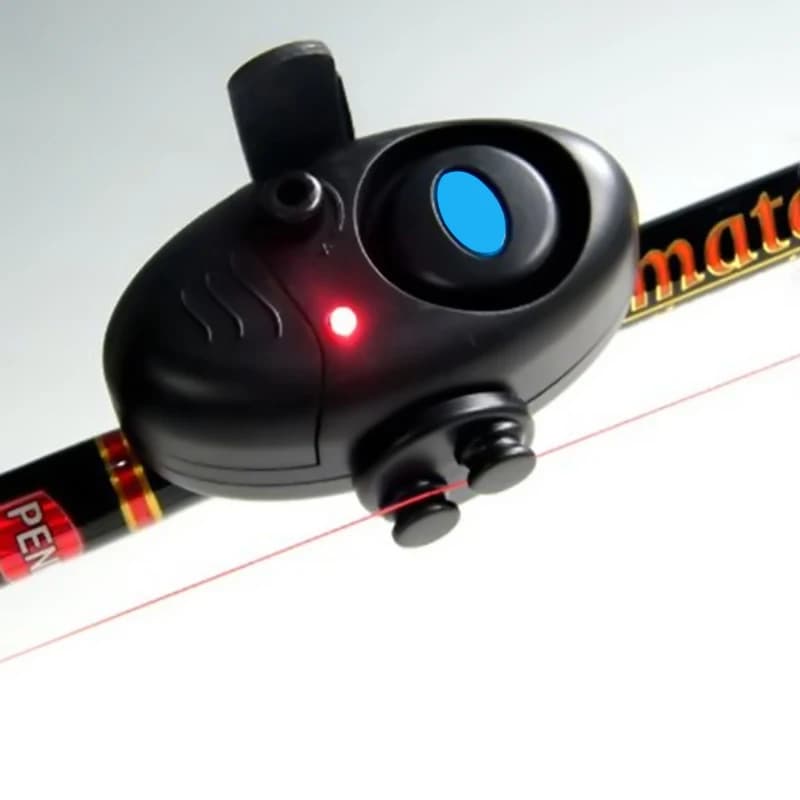 Alarme électronique buzzer pour canne - Sirène puissante avec indicateur jour/nuit et pile incluse