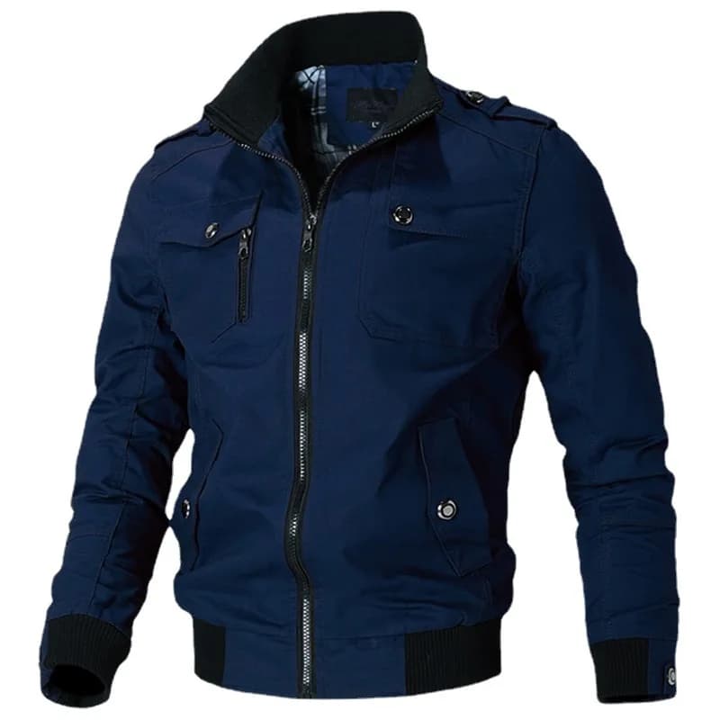 Veste militaire homme printemps automne 2023 en coton doublure polaire tendance workwear