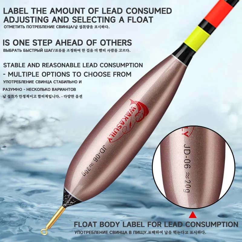 Flotteur Pêche Roche Électronique Lumineux 6.8MM - Détection Gravité Haute Sensibilité - Équipement Pêche Extérieur