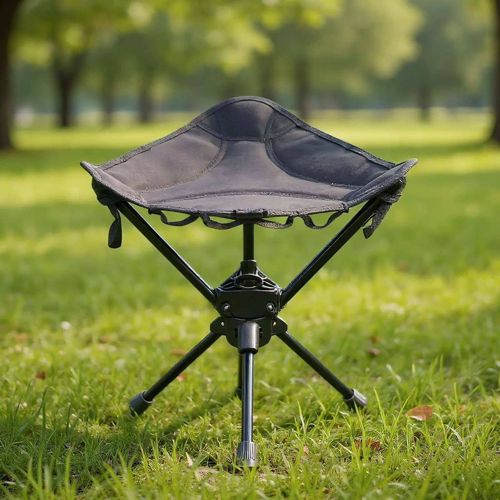 Chaise camping pivotante pliante multifonction - Siège randonnée pêche survie plage jardin extérieur