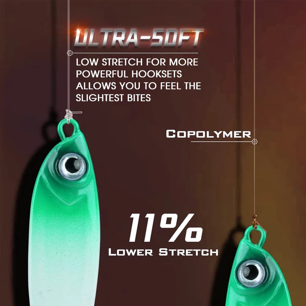Ligne de pêche fluorocarbone japonaise invisible ZUKIBO 50m, leader souple et coulante pour pêche précise