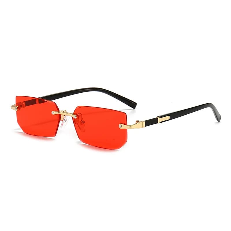 Lunettes de pêche sans monture rectangulaires tendance pour femmes et hommes été voyage oculos