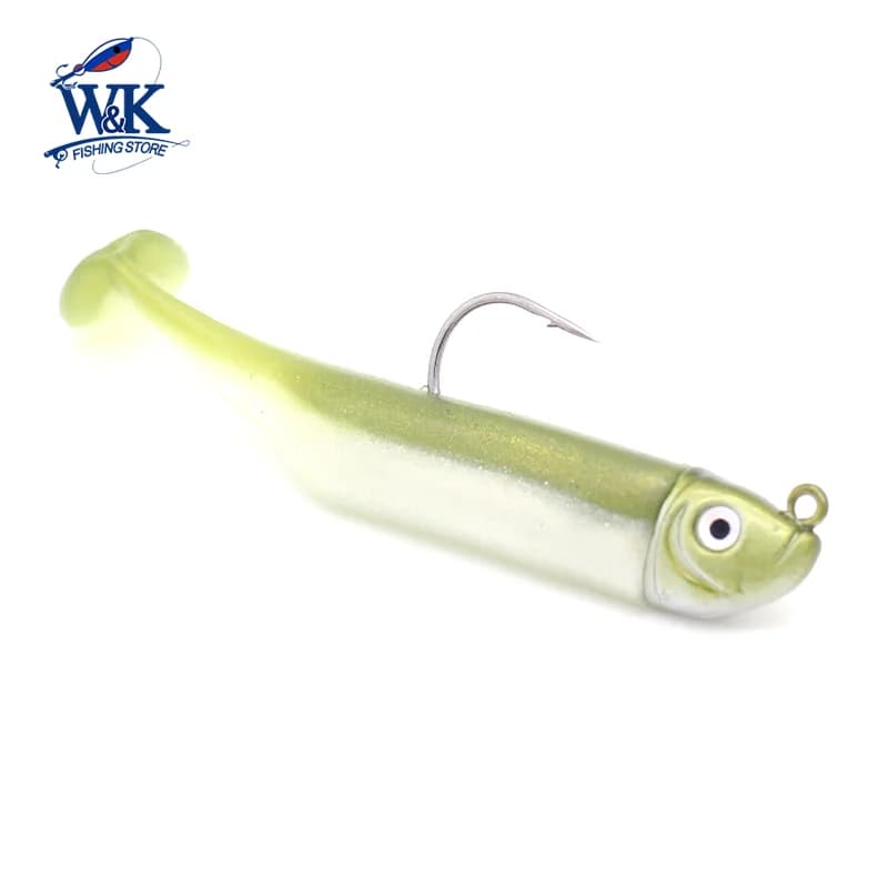 Kit leurre souple Slinky Shad 6cm avec tête plombée 5g - Appât 3 pouces pour poisson roche et mud minnow