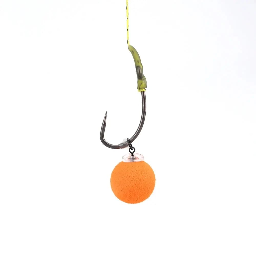 Hameçon de pêche sans ardillon Hirisi X502 en acier inoxydable carbone, 15 pièces avec revêtement PTFE