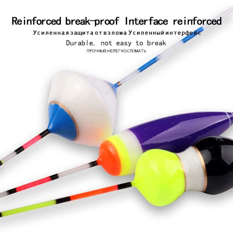5 flotteurs nano pêche avec perle queue + 5 tubes + 1 siège + hameçons, ensemble
