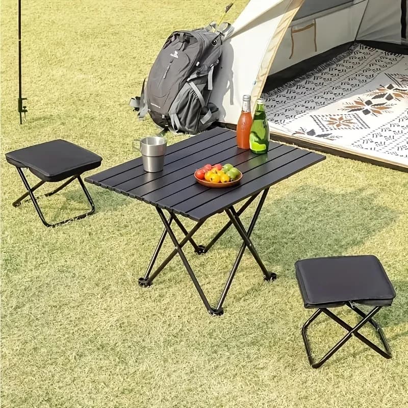 Tabouret pliant portable pour pêche - Siège léger pliable camping et randonnée