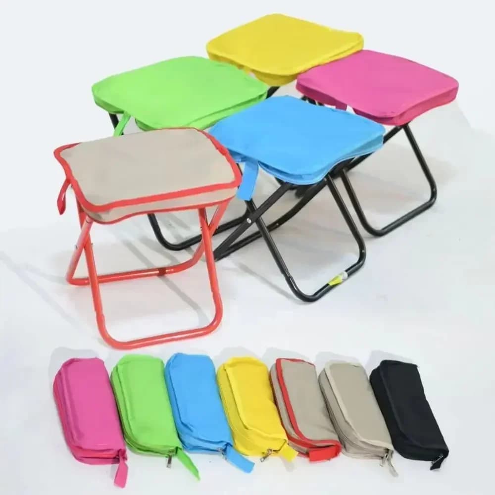 Tabouret pliant ultraléger 2025 avec sac - Siège pliant acier carbone pour randonnée pêche