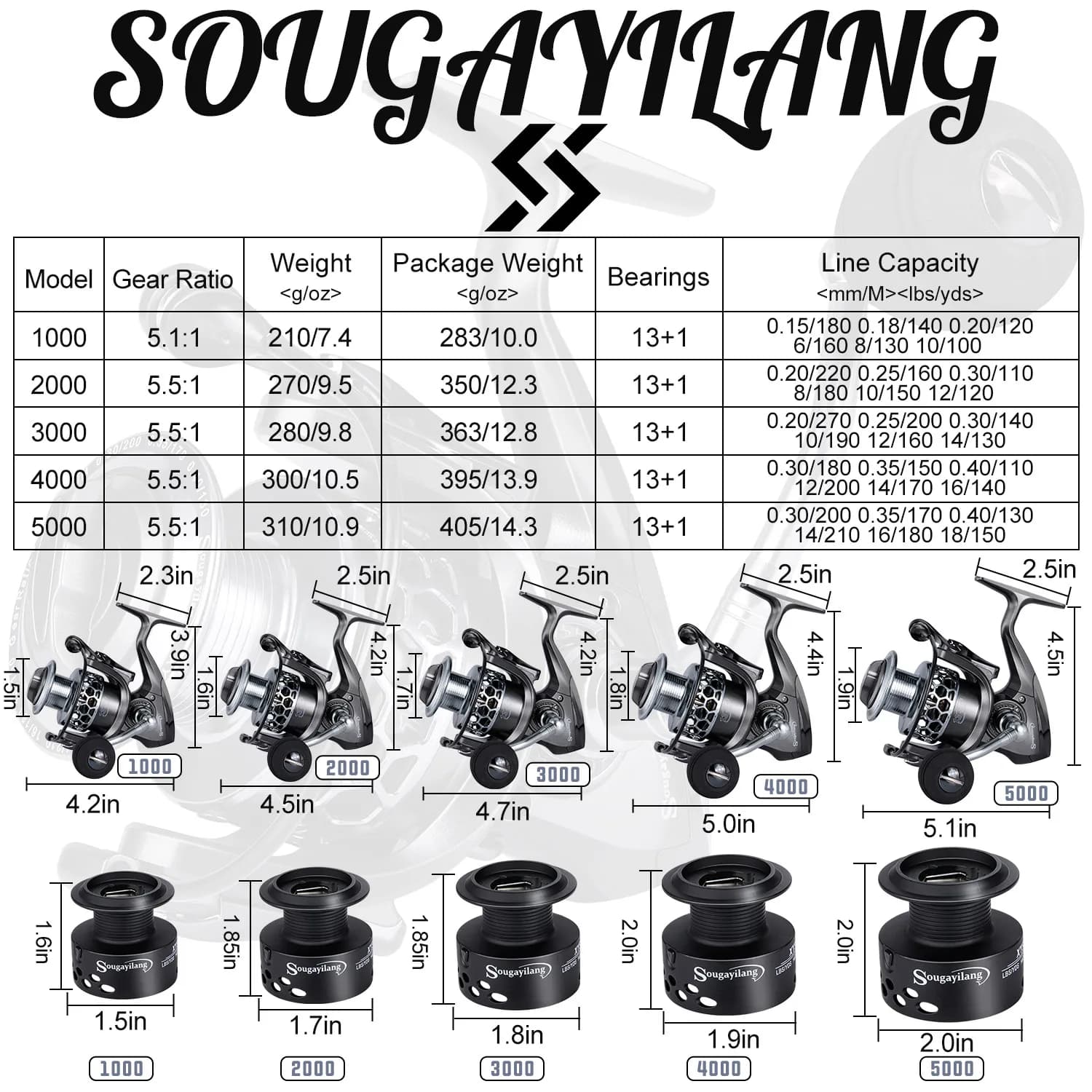 Kit pêche complet SOUGAYILANG canne télescopique 1.8-2.7m + moulinet 5.1:1 + ligne + leurres