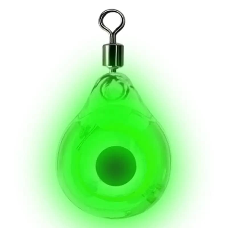 Leurres luminescents LED pour pêche nocturne - Perles et flashs sous-marins qui brillent dans le noir
