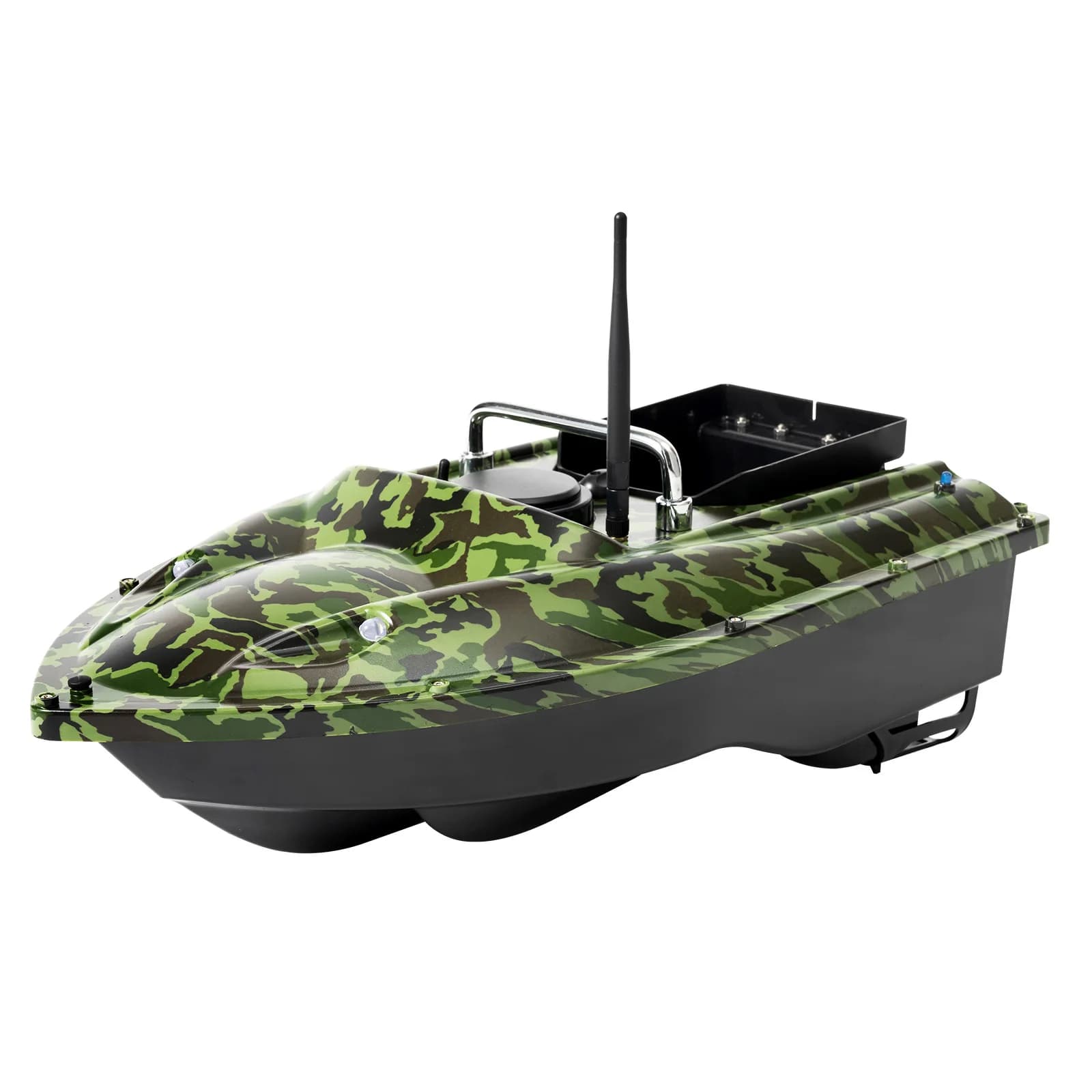Bateau appât télécommandé 500m 1.5kg chargement pour pêche en rivière lac et eaux peu profondes