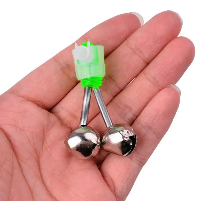 Lot de 5 clochettes de pêche avec clips Aorace - Accessoires alarme de touche pour carpe et pêche sportive