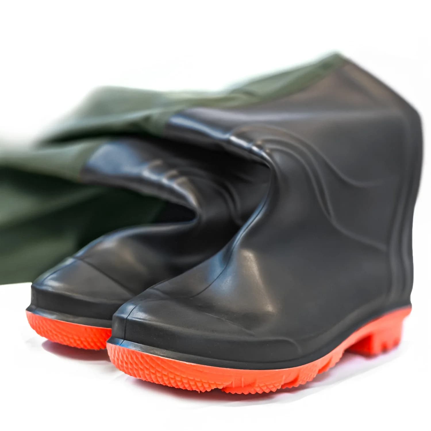Pantalon de pêche waders en caoutchouc OMEGA avec bavette taille 45 pour pêcheur