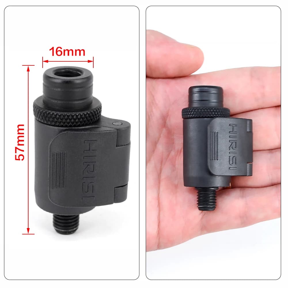 Connecteur rapide aluminium Hirisi AQ211 pour alarmes pêche - Accessoire pod et bank sticks