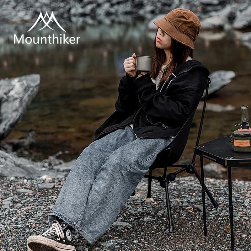 Chaise pliante détachable Mountainhiker 1.2kg - Fauteuil lune ultraléger pour pêche plage et rivière