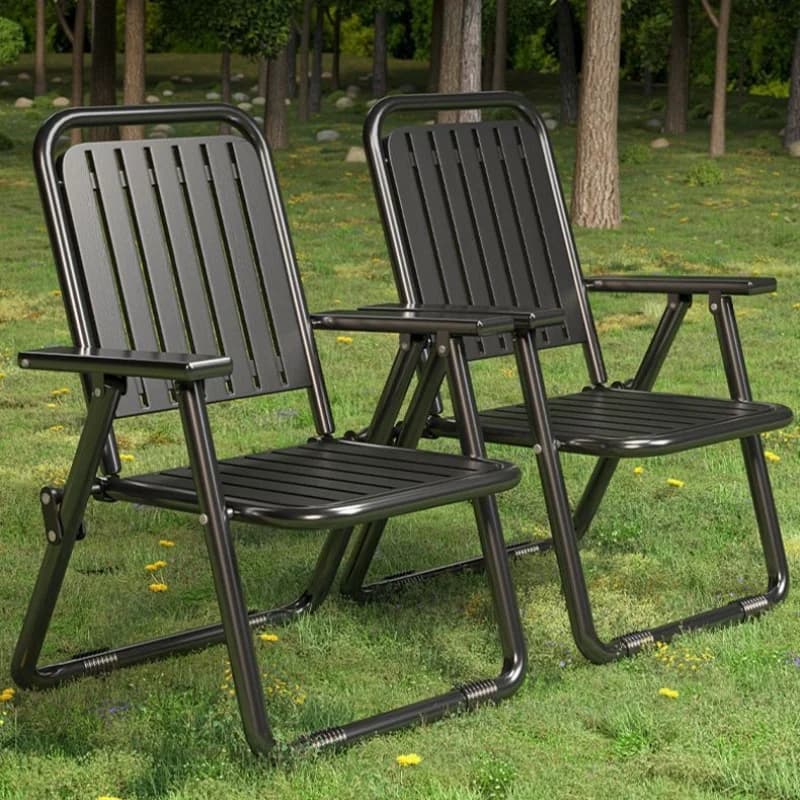 Chaise pliante extérieure avec dossier imperméable et anti-UV pour pêche, camping et pique-nique