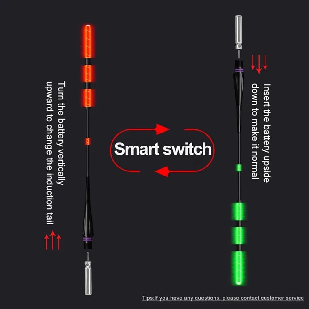 Flotteurs Électroniques Lumineux LED Intelligents 2024 - Détection de Gravité pour Pêche Hiver Été - Set