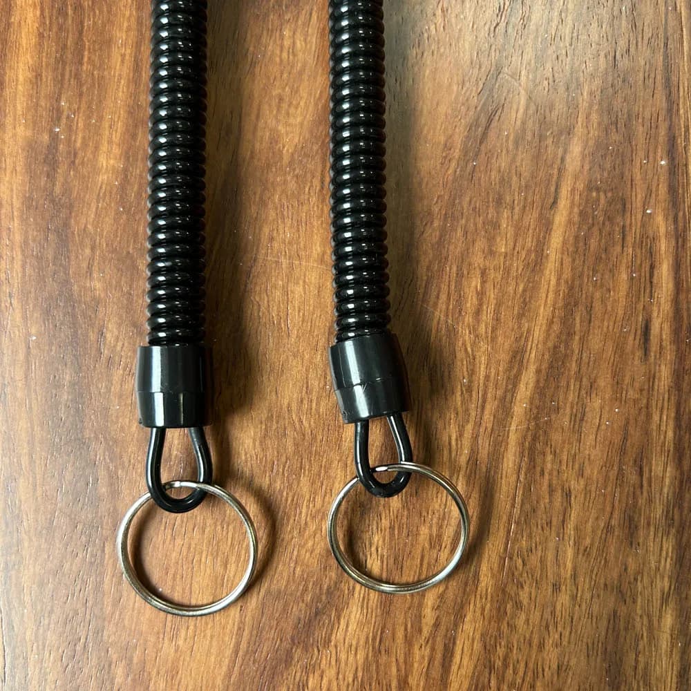 Lanyard de pêche anti-perte élastique et rétractable pour téléphone et clés, idéal camping et randonnée
