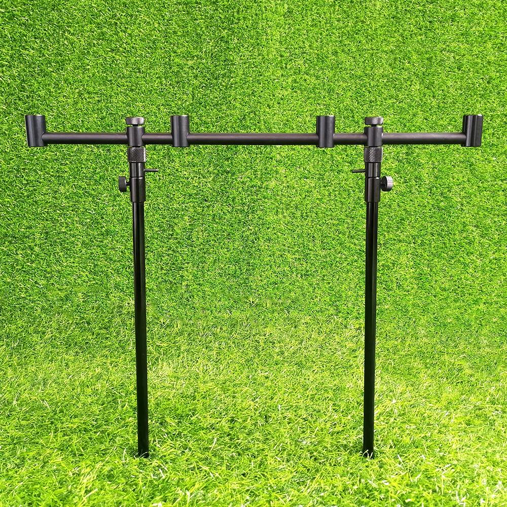 Support cannes pêche carpe Hirisi rod pod avec buzz bar - repose cannes réglable accessoire banc