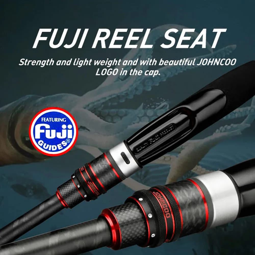 Canne Egging 2.59m ML M Johncoo Kota anneaux Fuji - Canne rapide pour pêche seiche 1.8-3.5# inshore