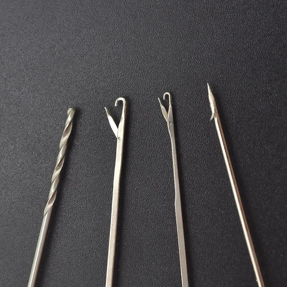 Kit d'Aiguilles pour Appâts de Carpe Hirisi BT09 - 7 Pièces en Boîte Accessoire Pêche